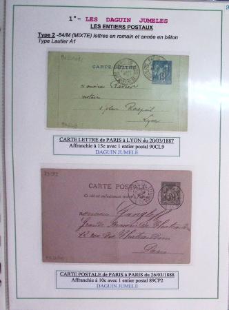 1925-60 Importante collection d'oblitération DAGUIN