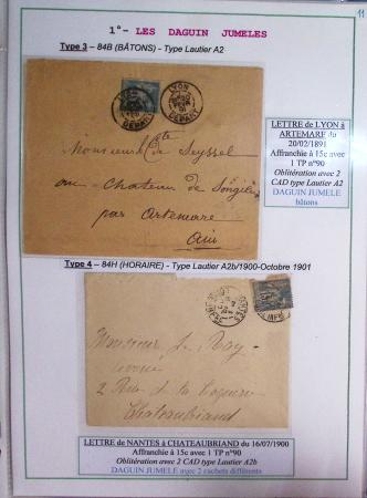 1925-60 Importante collection d'oblitération DAGUIN