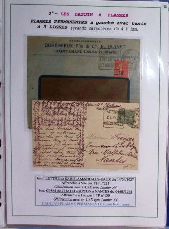 1925-60 Importante collection d'oblitération DAGUIN