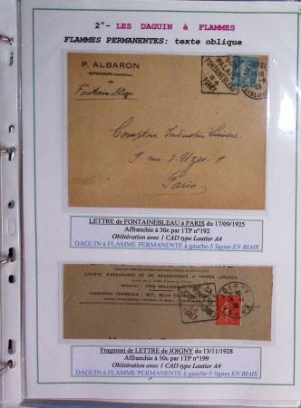 1925-60 Importante collection d'oblitération DAGUIN