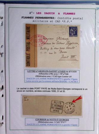 1925-60 Importante collection d'oblitération DAGUIN