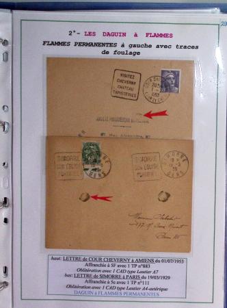 1925-60 Importante collection d'oblitération DAGUIN