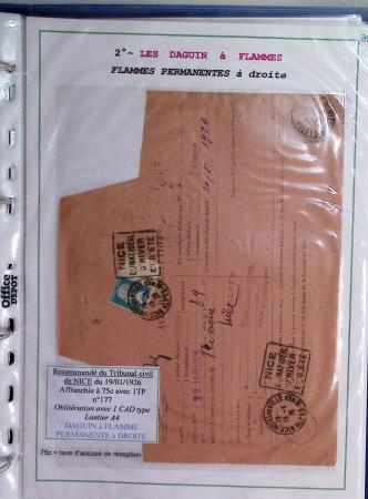 1925-60 Importante collection d'oblitération DAGUIN