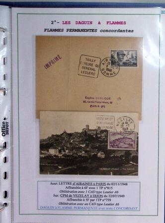 1925-60 Importante collection d'oblitération DAGUIN