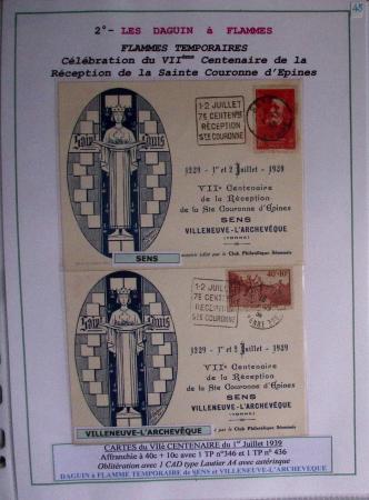 1925-60 Importante collection d'oblitération DAGUIN