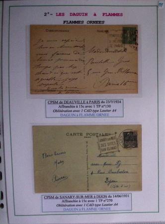 1925-60 Importante collection d'oblitération DAGUIN