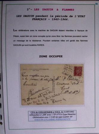 1925-60 Importante collection d'oblitération DAGUIN