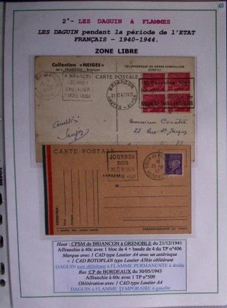 1925-60 Importante collection d'oblitération DAGUIN