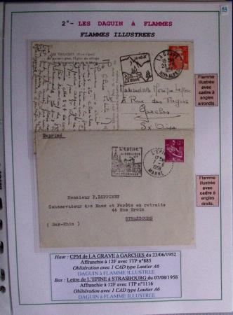 1925-60 Importante collection d'oblitération DAGUIN