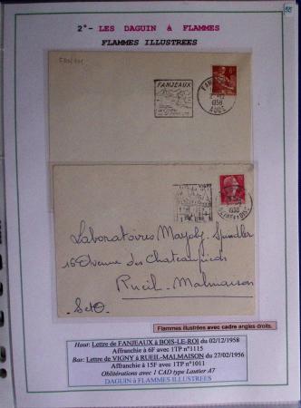 1925-60 Importante collection d'oblitération DAGUIN