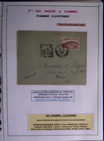 1925-60 Importante collection d'oblitération DAGUIN