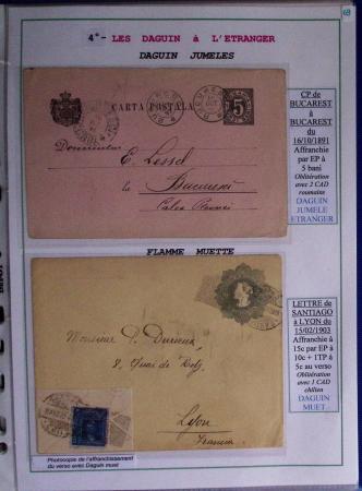 1925-60 Importante collection d'oblitération DAGUIN