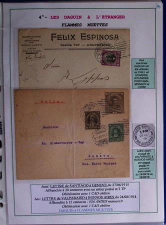 1925-60 Importante collection d'oblitération DAGUIN
