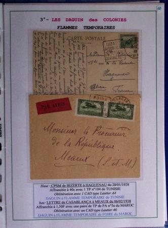 1925-60 Importante collection d'oblitération DAGUIN