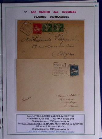 1925-60 Importante collection d'oblitération DAGUIN
