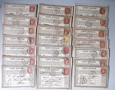 1875-90 Belle collection de cartes postales précurseurs
