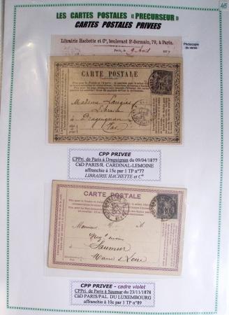 1875-90 Belle collection de cartes postales précurseurs