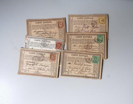 1875-90 Belle collection de cartes postales précurseurs