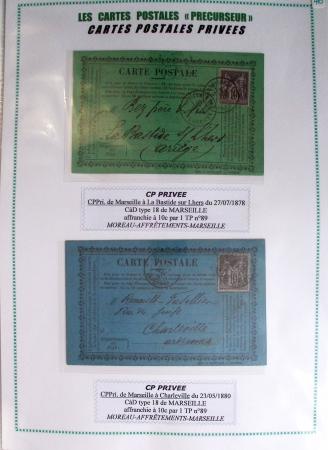 1875-90 Belle collection de cartes postales précurseurs