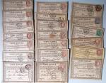 1875-90 Belle collection de cartes postales précurseurs