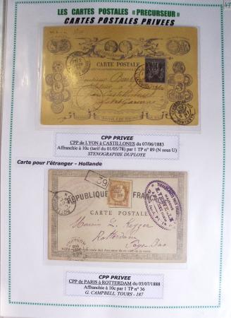 1875-90 Belle collection de cartes postales précurseurs