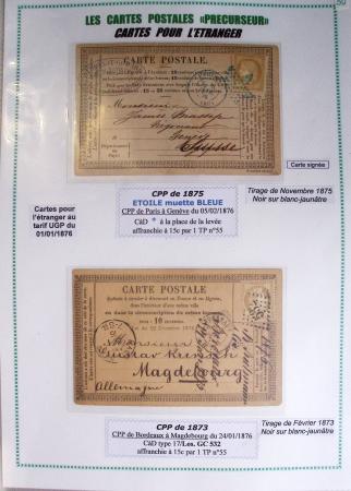 1875-90 Belle collection de cartes postales précurseurs