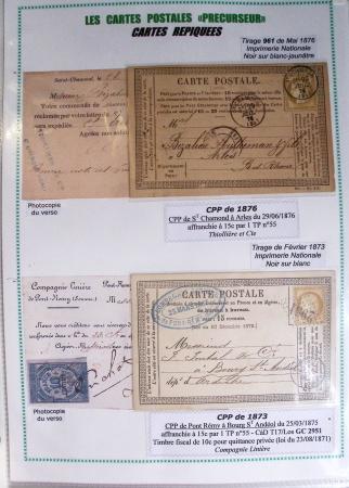 1875-90 Belle collection de cartes postales précurseurs