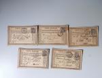 1875-90 Belle collection de cartes postales précurseurs