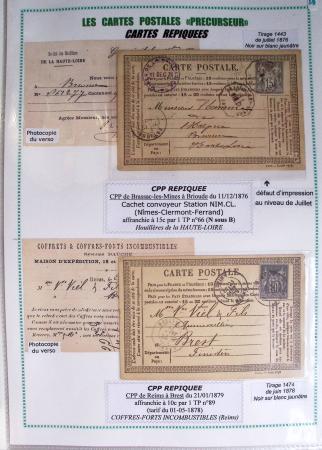 1875-90 Belle collection de cartes postales précurseurs