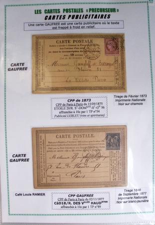 1875-90 Belle collection de cartes postales précurseurs