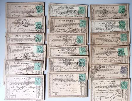 1875-90 Belle collection de cartes postales précurseurs