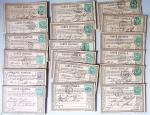 1875-90 Belle collection de cartes postales précurseurs