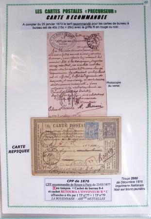 1875-90 Belle collection de cartes postales précurseurs