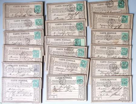 1875-90 Belle collection de cartes postales précurseurs