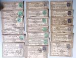1875-90 Belle collection de cartes postales précurseurs