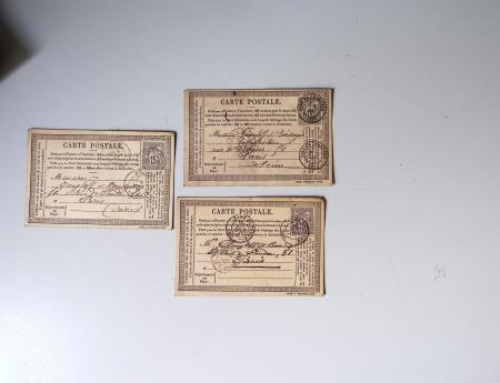 1875-90 Belle collection de cartes postales précurseurs