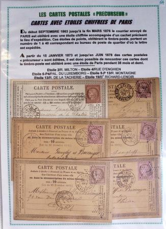 1875-90 Belle collection de cartes postales précurseurs