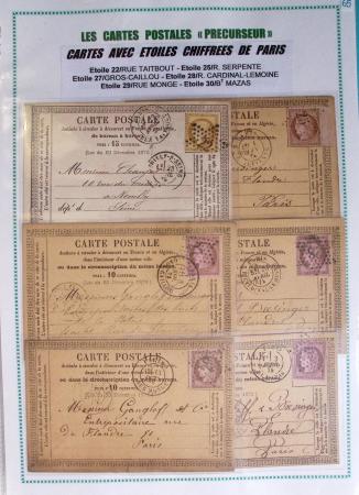 1875-90 Belle collection de cartes postales précurseurs