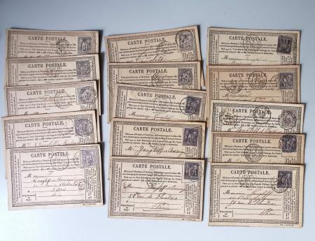 1875-90 Belle collection de cartes postales précurseurs