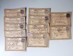 1875-90 Belle collection de cartes postales précurseurs