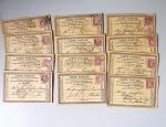 1875-90 Belle collection de cartes postales précurseurs