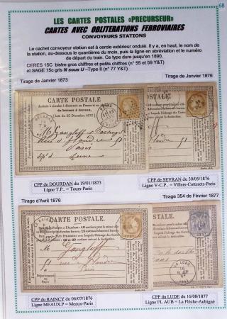 1875-90 Belle collection de cartes postales précurseurs
