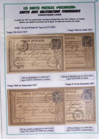 1875-90 Belle collection de cartes postales précurseurs