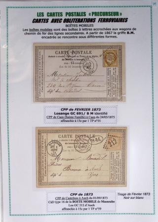 1875-90 Belle collection de cartes postales précurseurs