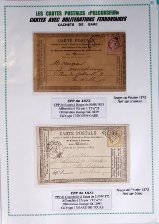 1875-90 Belle collection de cartes postales précurseurs