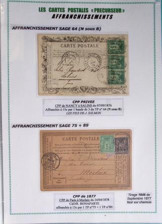 1875-90 Belle collection de cartes postales précurseurs
