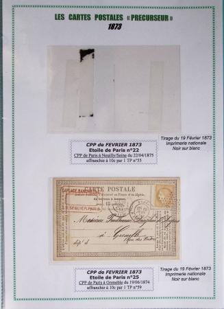 1875-90 Belle collection de cartes postales précurseurs