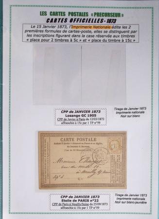 1875-90 Belle collection de cartes postales précurseurs