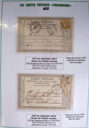 1875-90 Belle collection de cartes postales précurseurs
