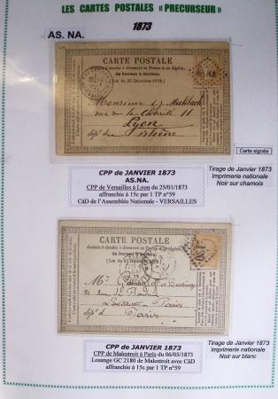 1875-90 Belle collection de cartes postales précurseurs